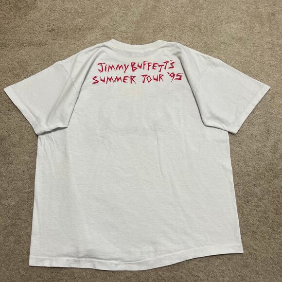 Vintage 1995 Jimmy Buffett “Domino College” Tour T-Shirt XL - Picture 2 of 7